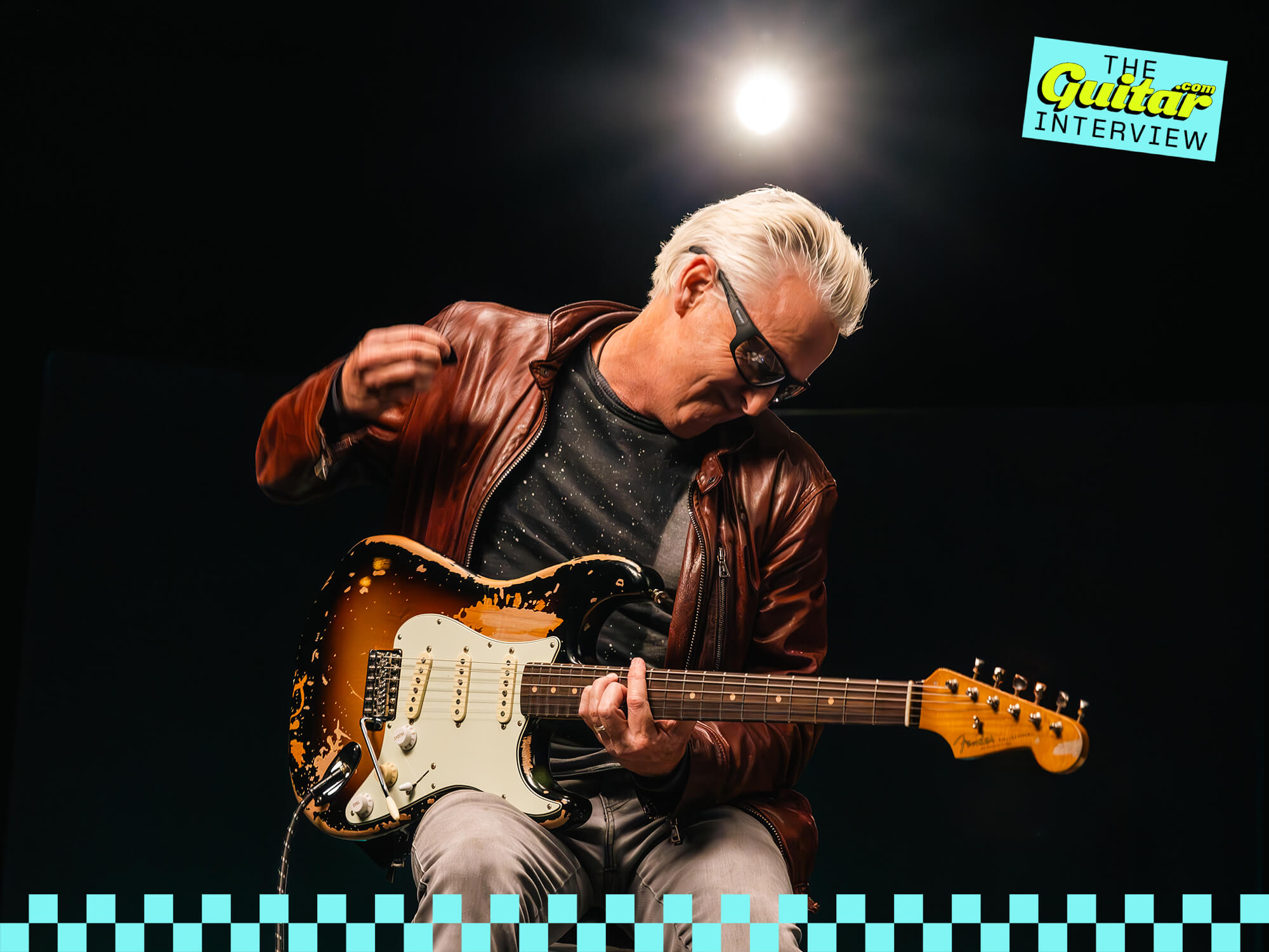 Mike McCready playing his signature Fender Stratocaster