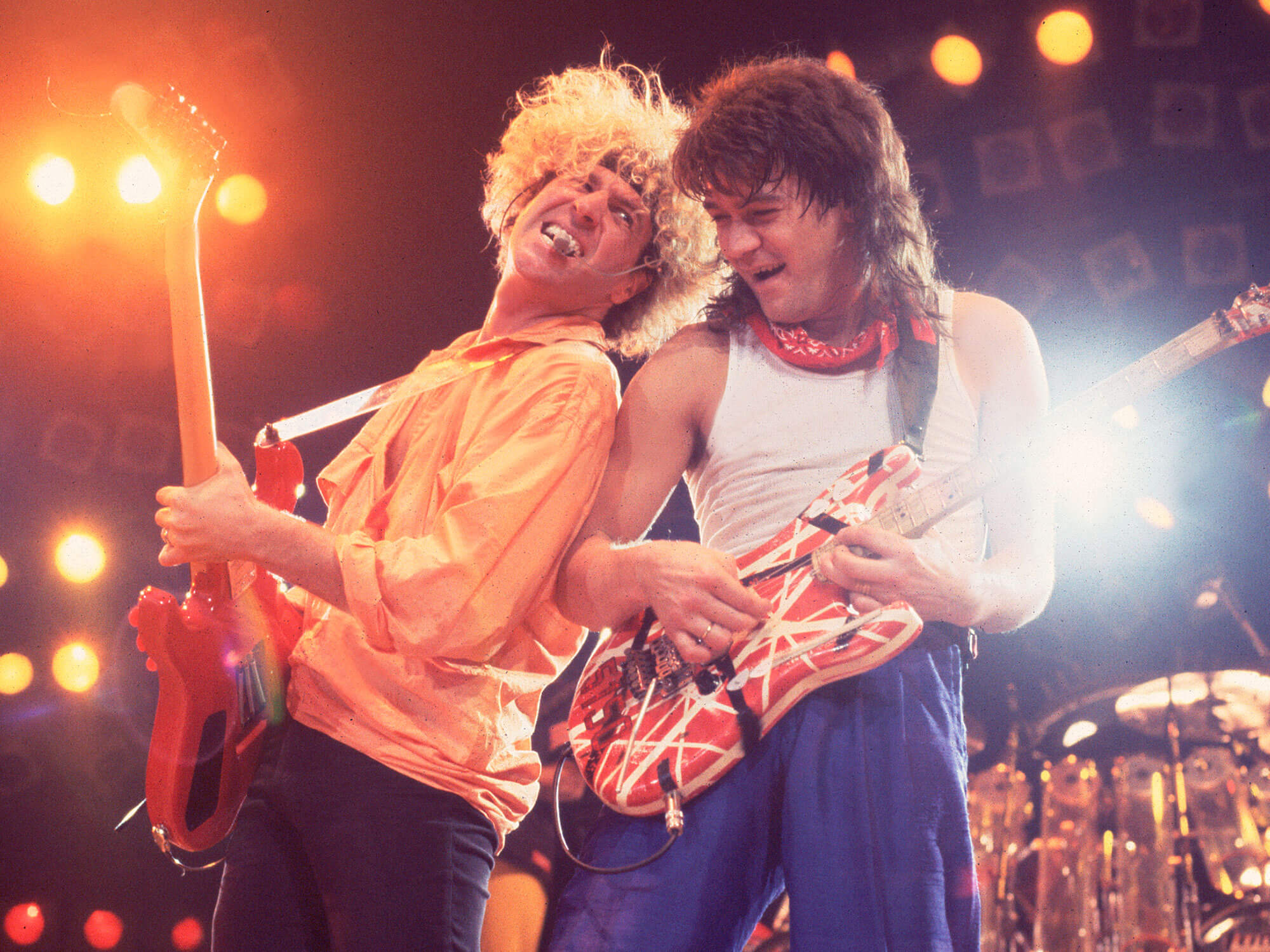 [L-R] Sammy Hagar and Eddie Van Halen
