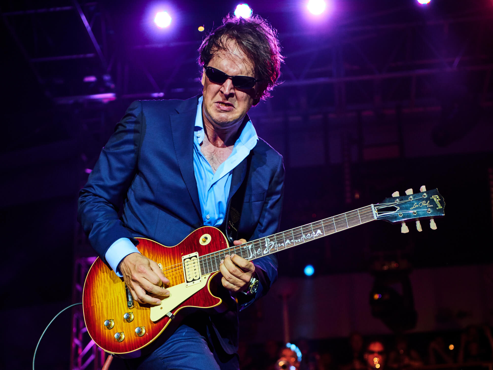 Joe Bonamassa performing live on stage during the Keeping The Blues Alive At Sea event