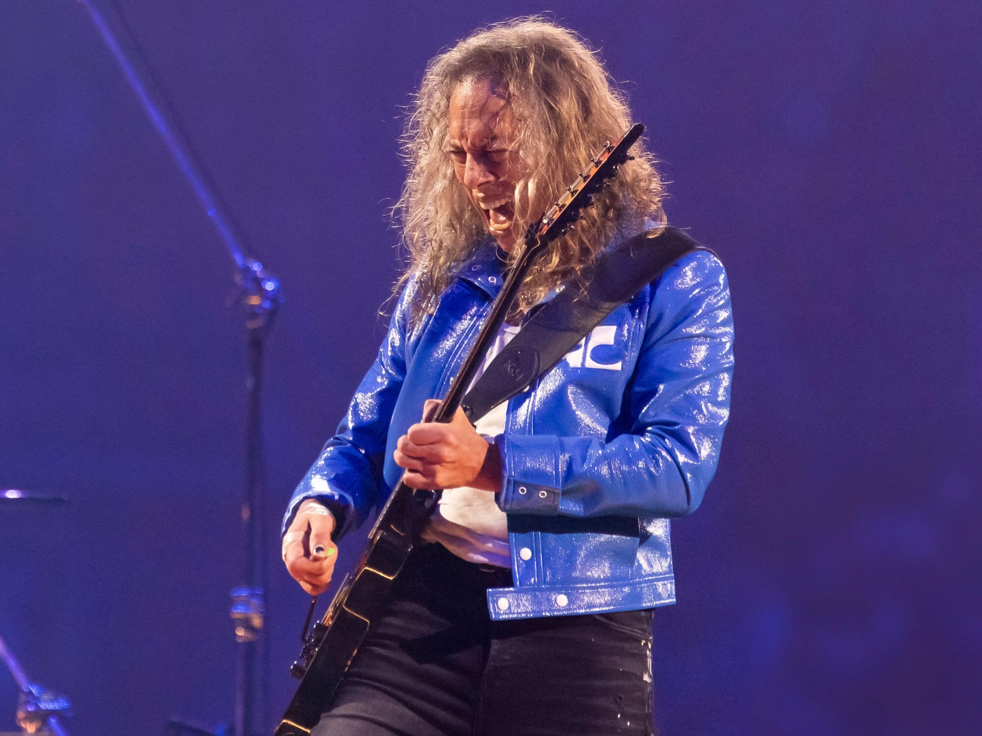 Kirk Hammett performing onstage