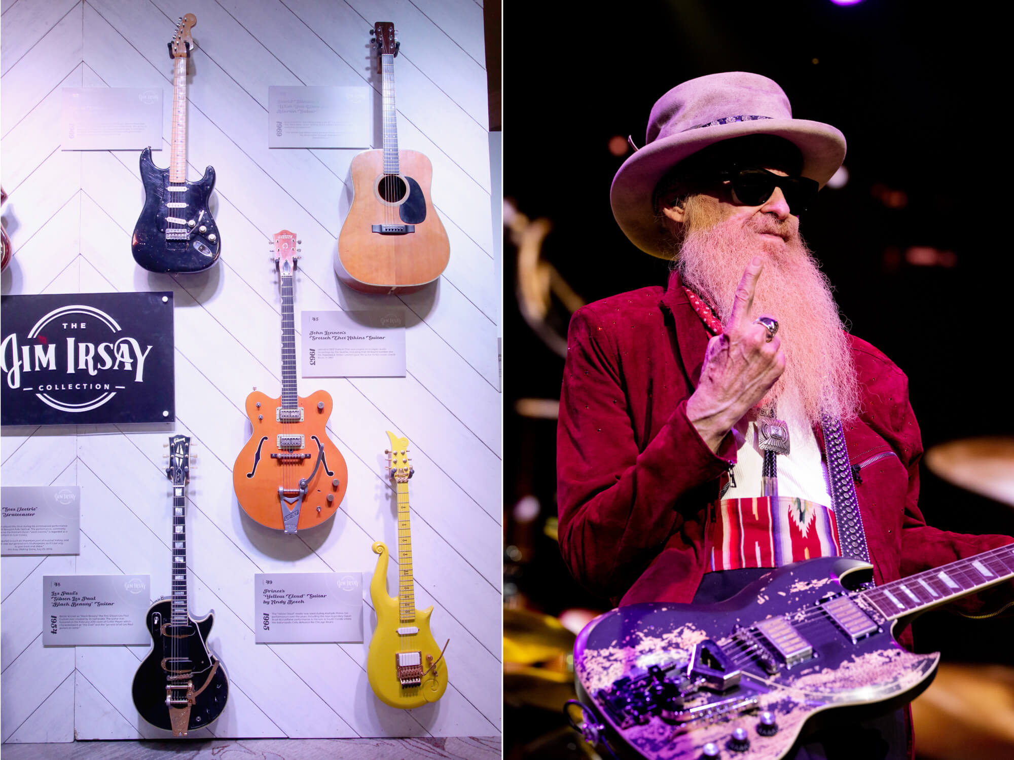 Jim Irsay Collection and Billy Gibbons of ZZ Top