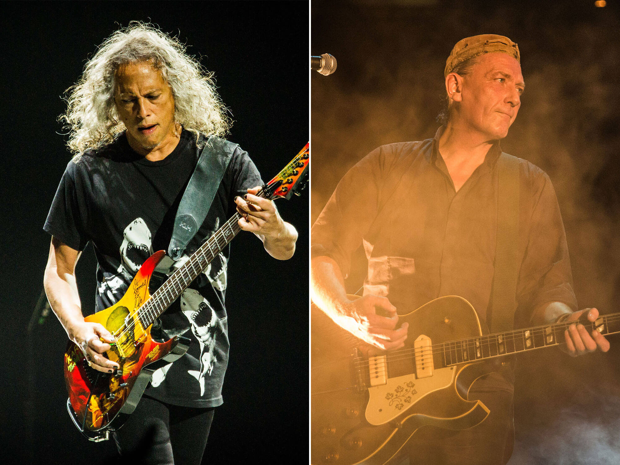 [L-R] Kirk Hammett and Geordie Walker