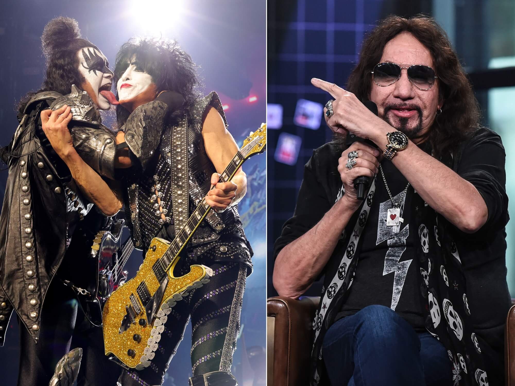 Kiss and Ace Frehley