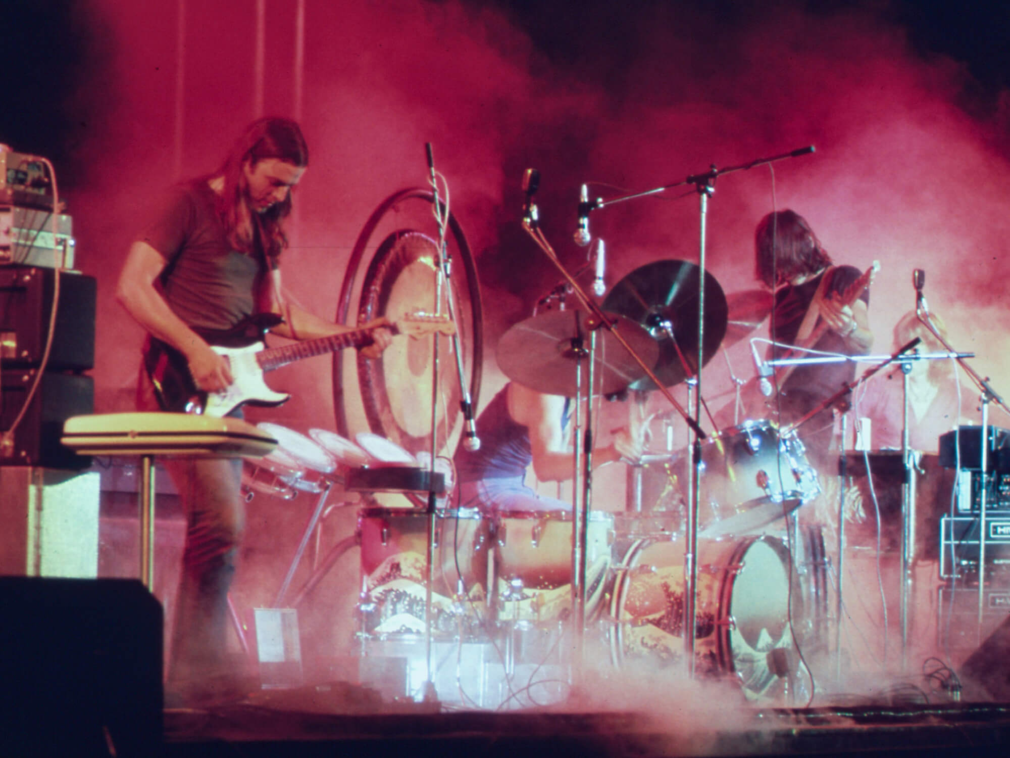 Pink Floyd performing live in 1973, photo courtesy of the National Archives, Smith Collection/Gado via Getty Images