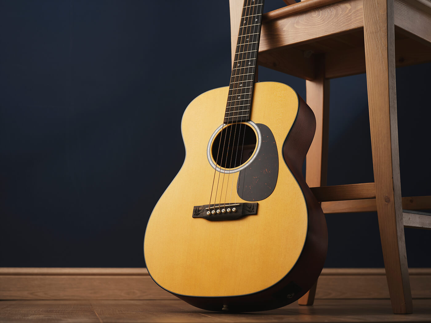 Shawn Mendes’ signature Martin guitar, the 000JR-10E Shawn Mendes, photo by Adam Gasson