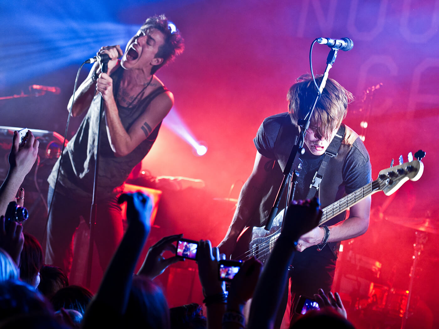 John O’Callaghan and Garrett Nickelsen of The Maine performing in 2011, photo by David Wolff-Patrick/Getty Images