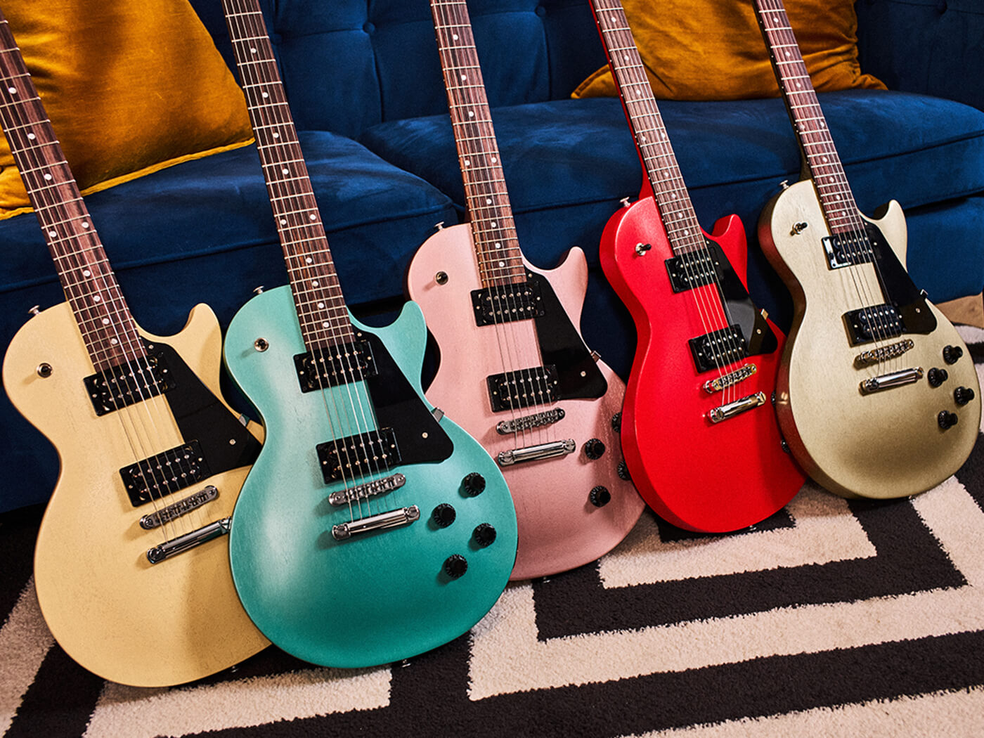 Gibson Les Paul Modern Lite guitars in various colourways