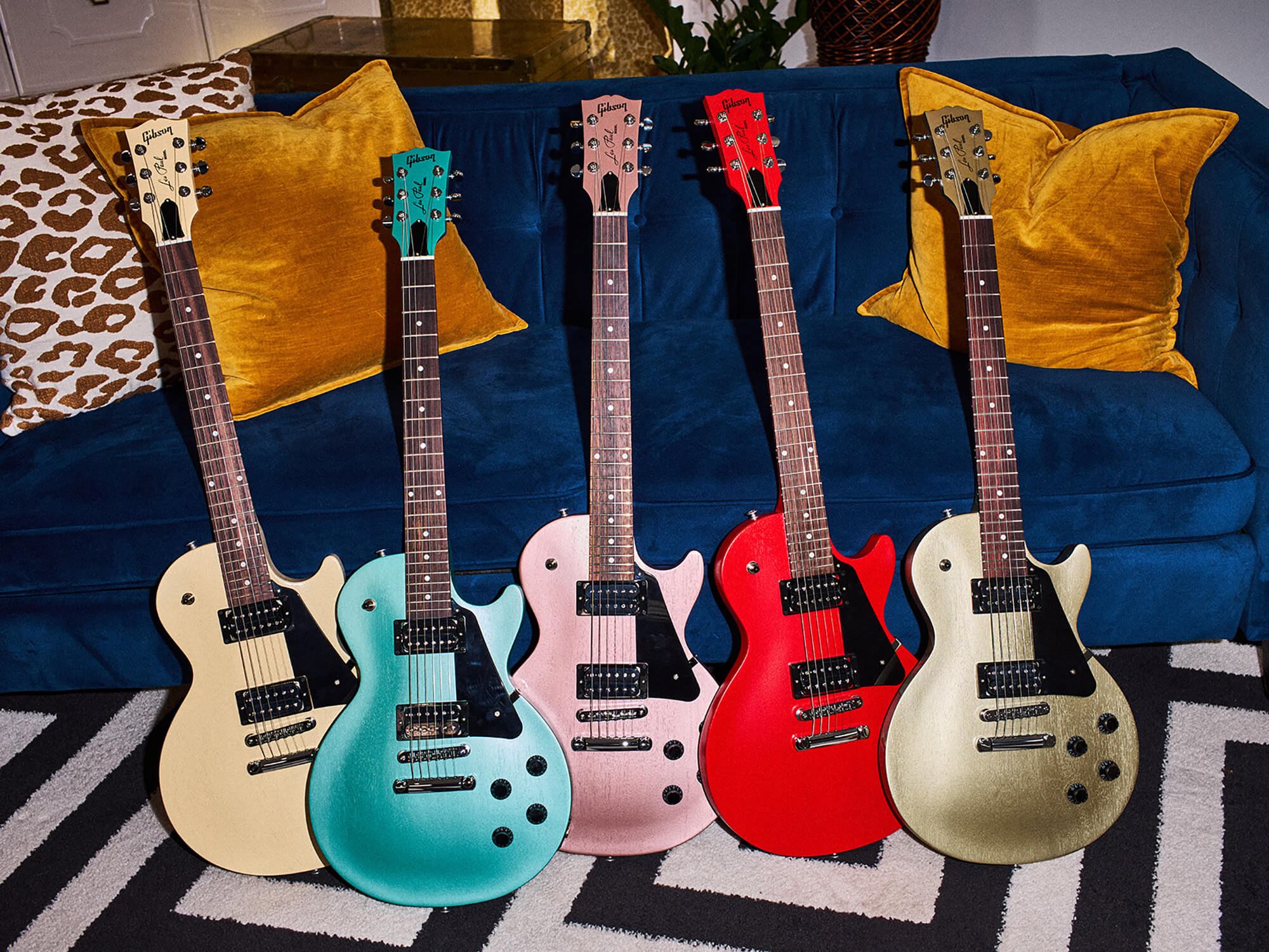Gibson Les Paul Modern Lite guitars in various colourways