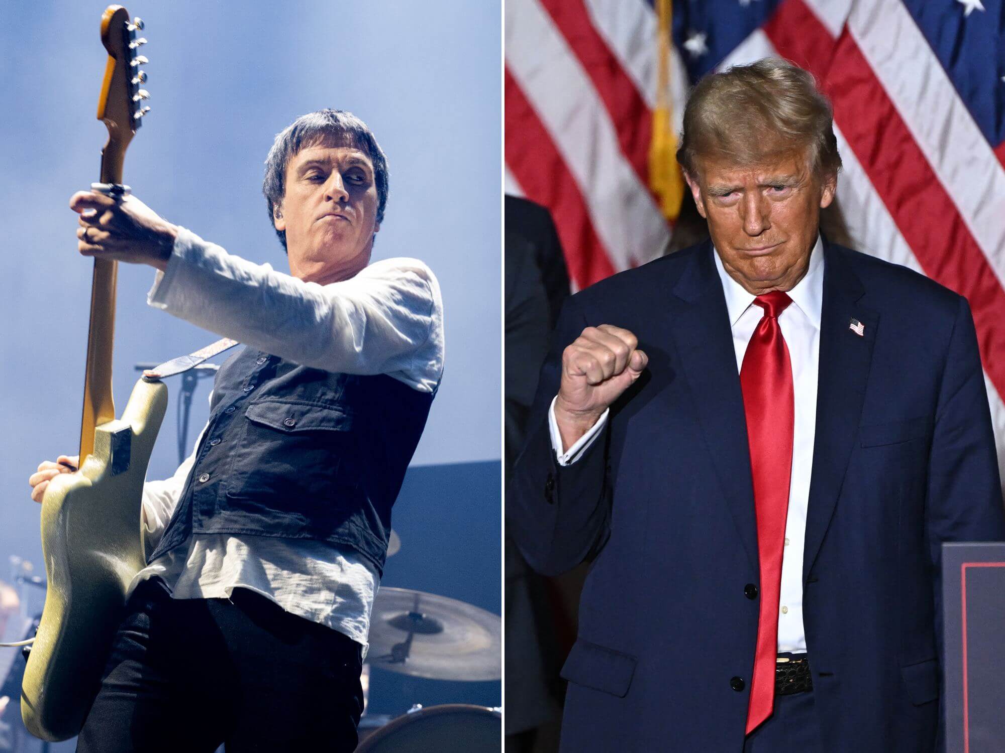 Johnny Marr of The Smiths and Donald Trump
