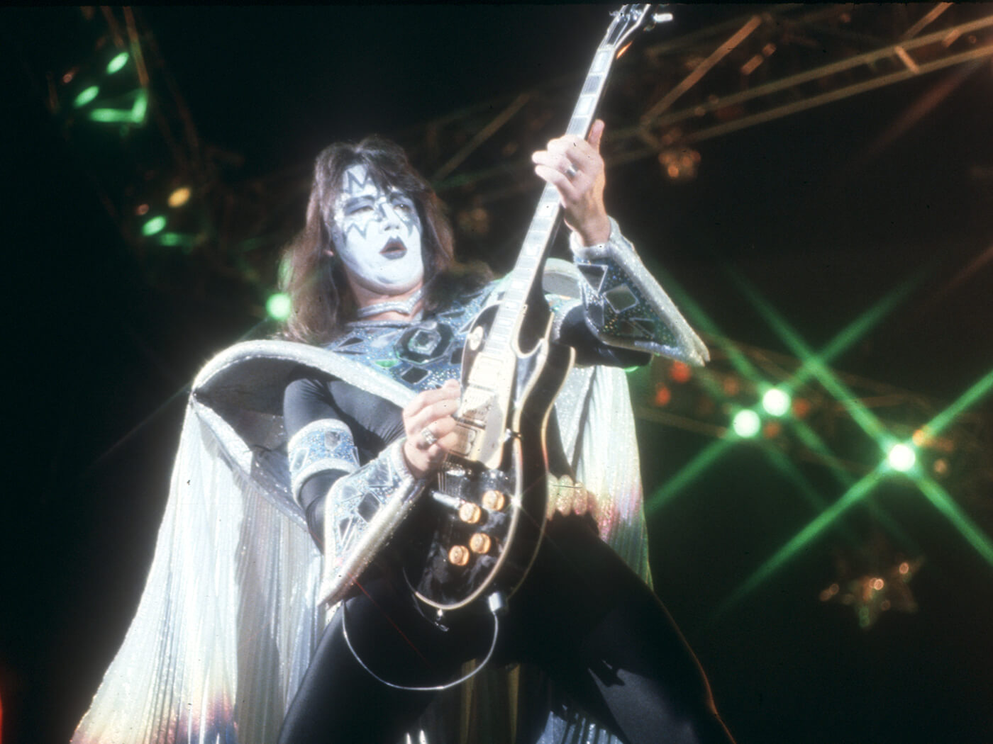 Ace Frehley performing with KISS in 1979, photo by Richard Creamer/Michael Ochs Archives via Getty Images
