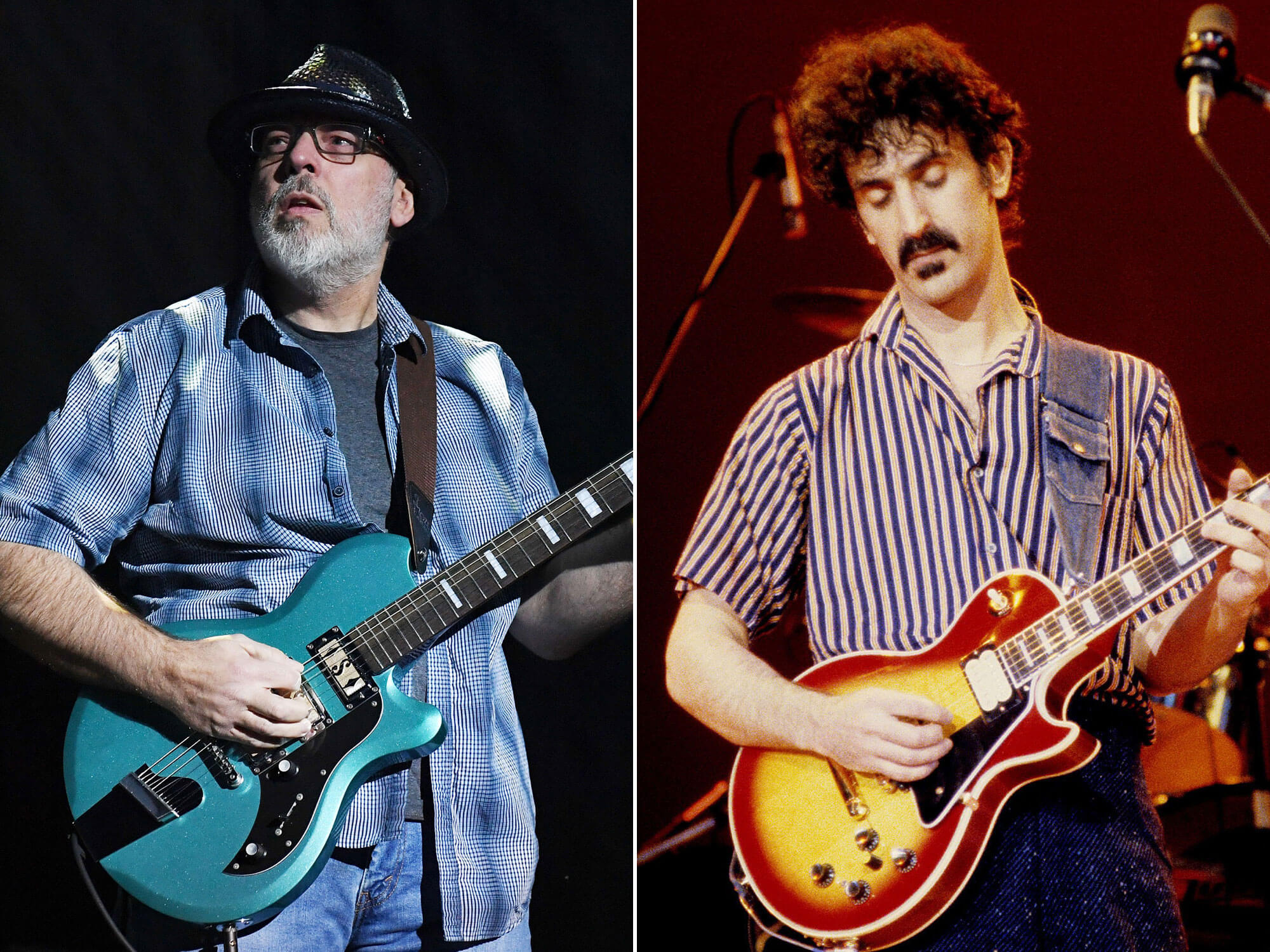 [L-R] Mike Keneally and Frank Zappa