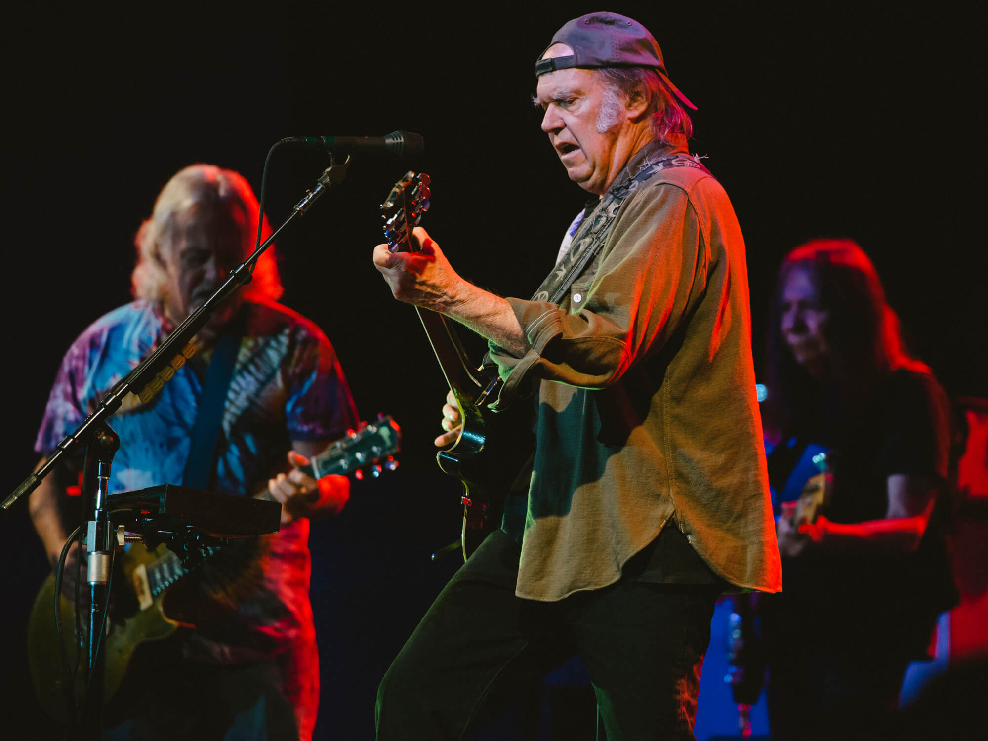 Neil Young & Crazy Horse perform live on stage