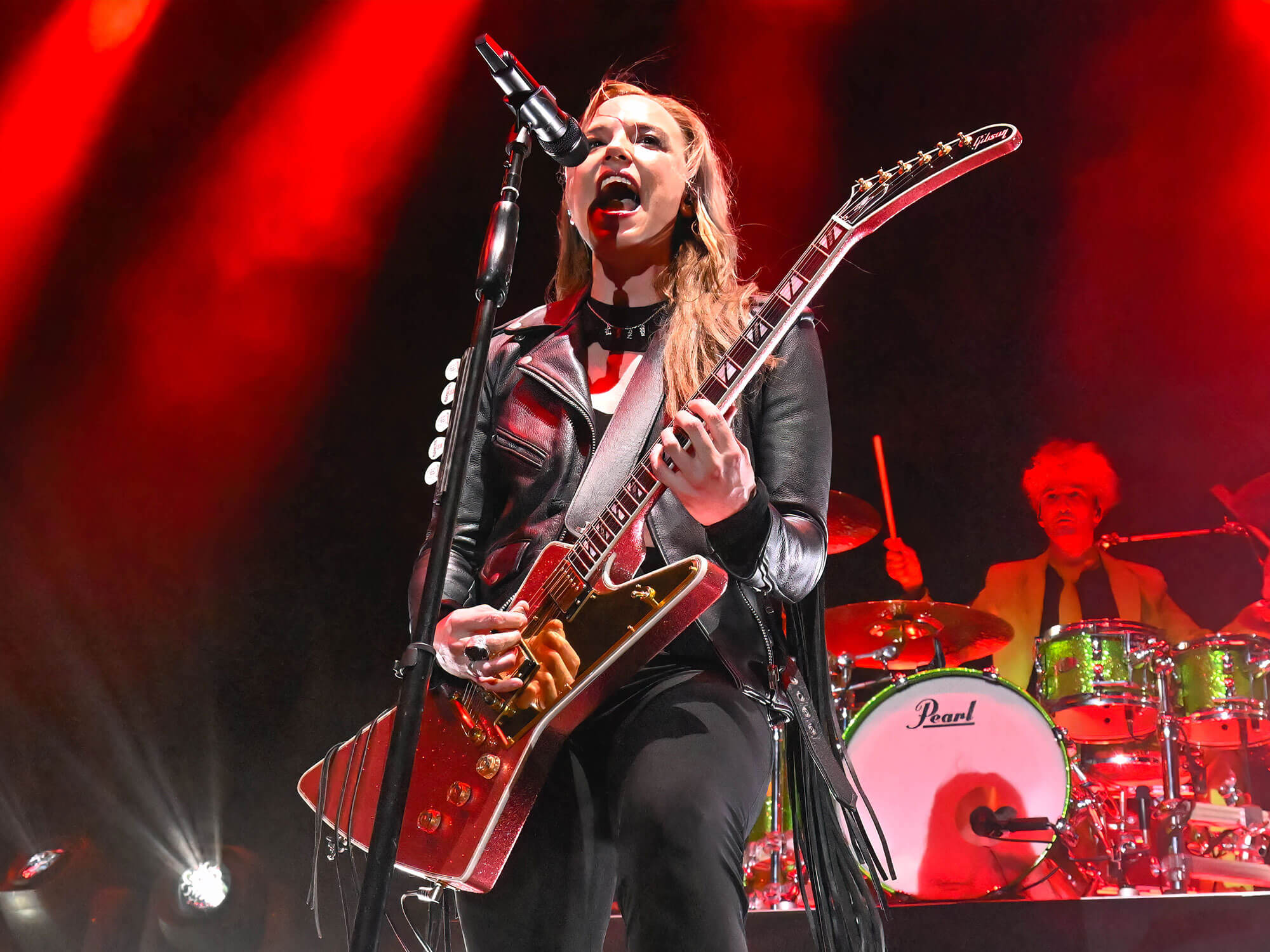 Lzzy Hale performing onstage