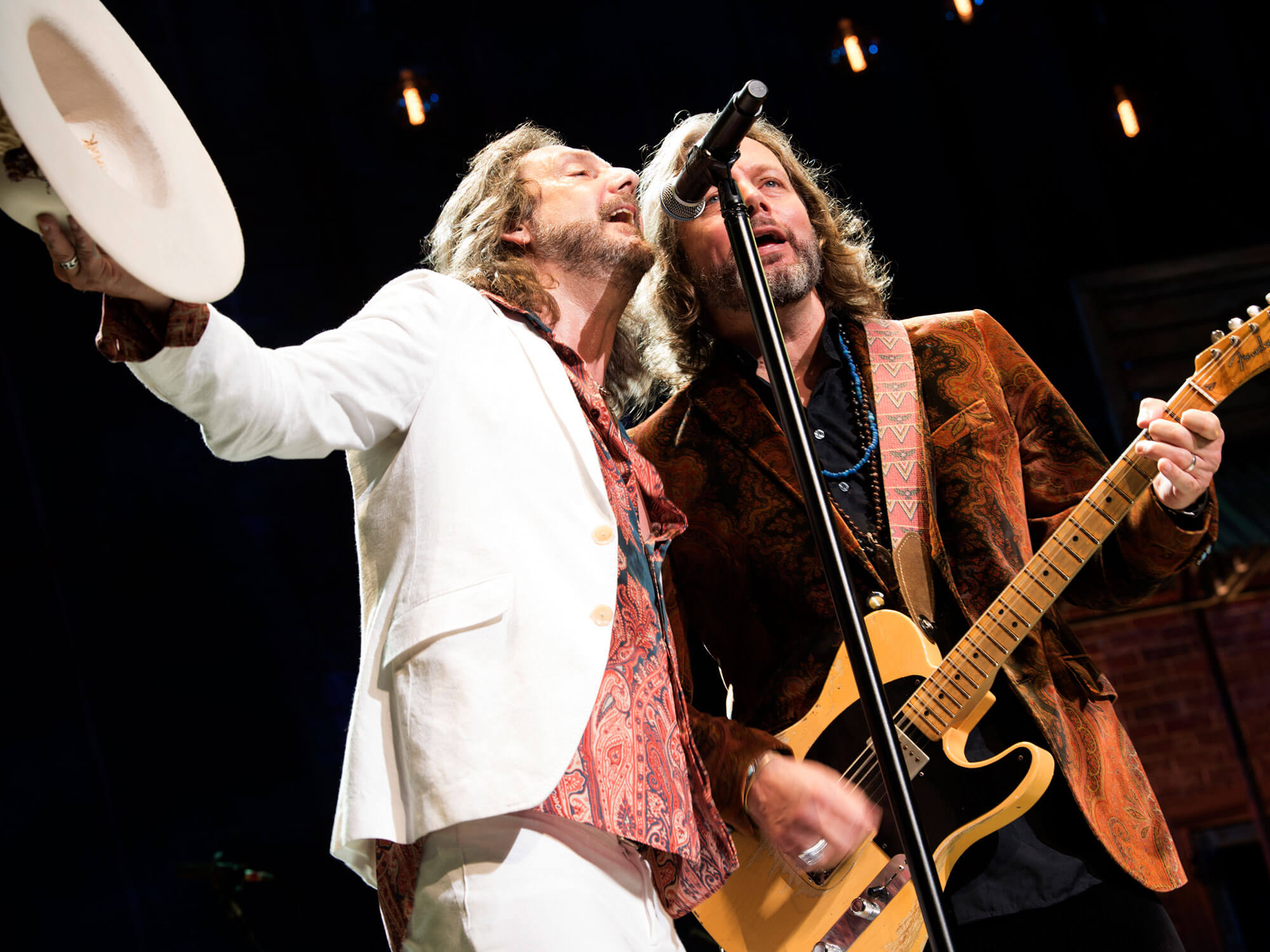 [L-R] Chris Robinson and Rich Robinson of The Black Crowes