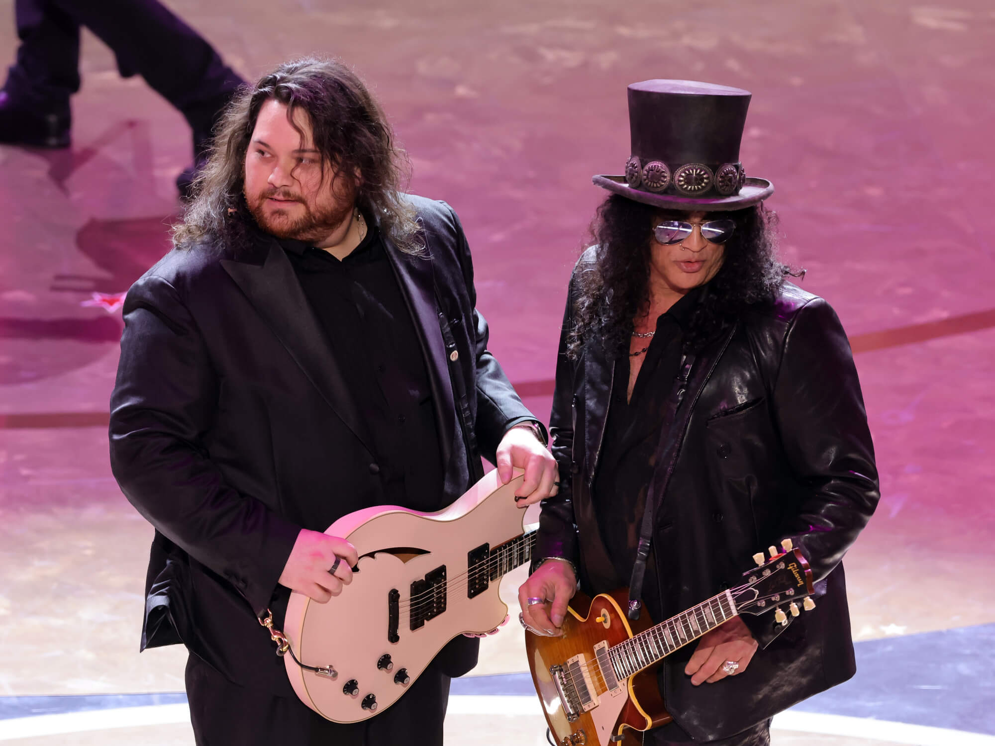 Wolfgang Van Halen and Slash at the Oscars