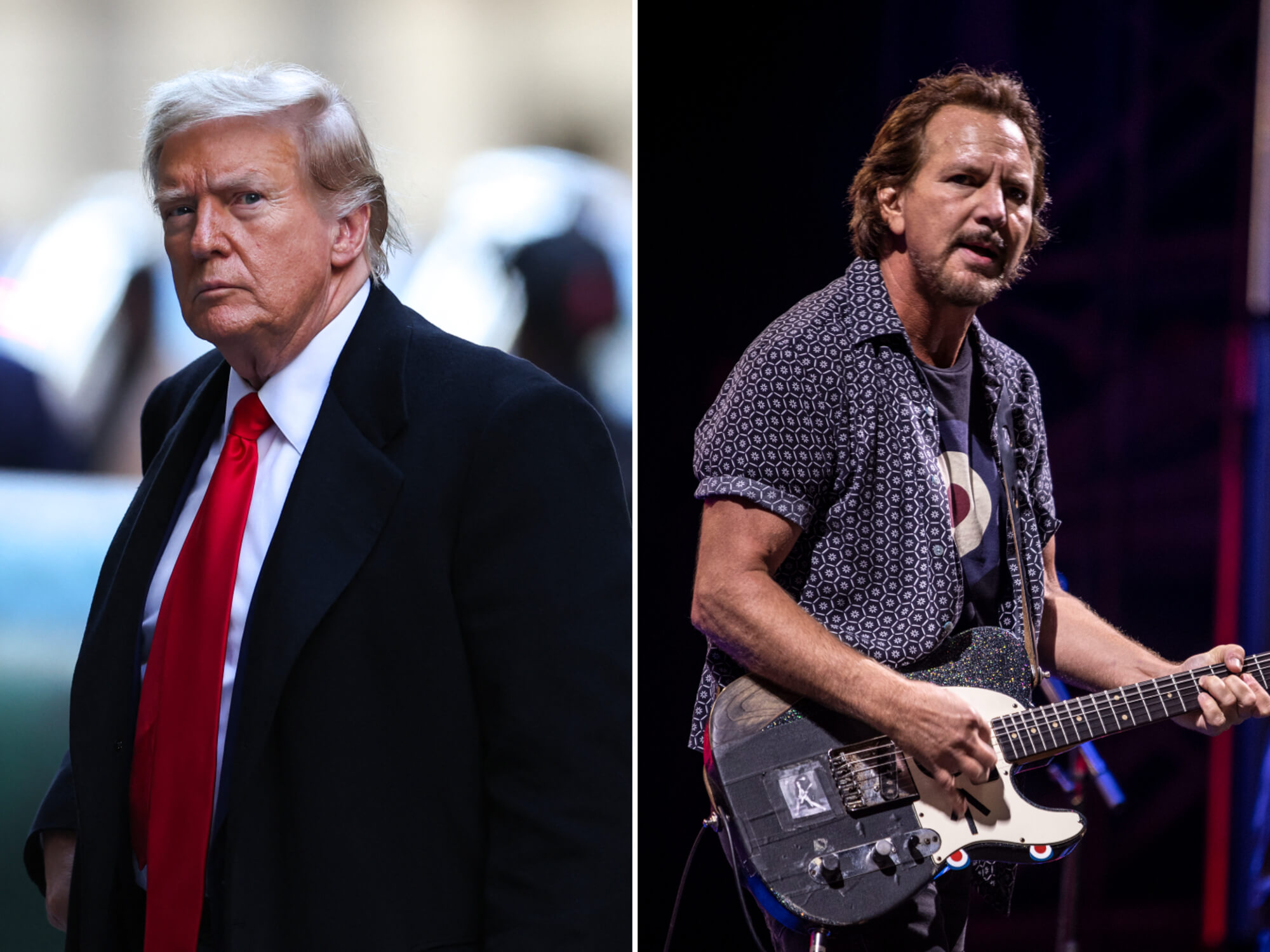 Donald Trump and Pearl Jam's Eddie Vedder