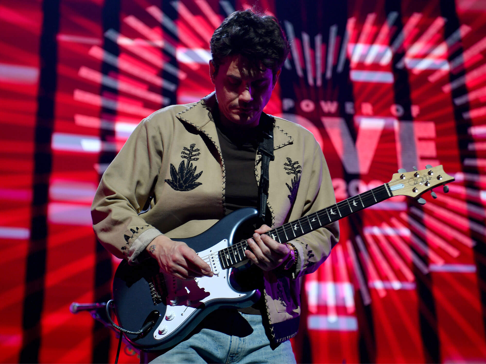John Mayer performing live