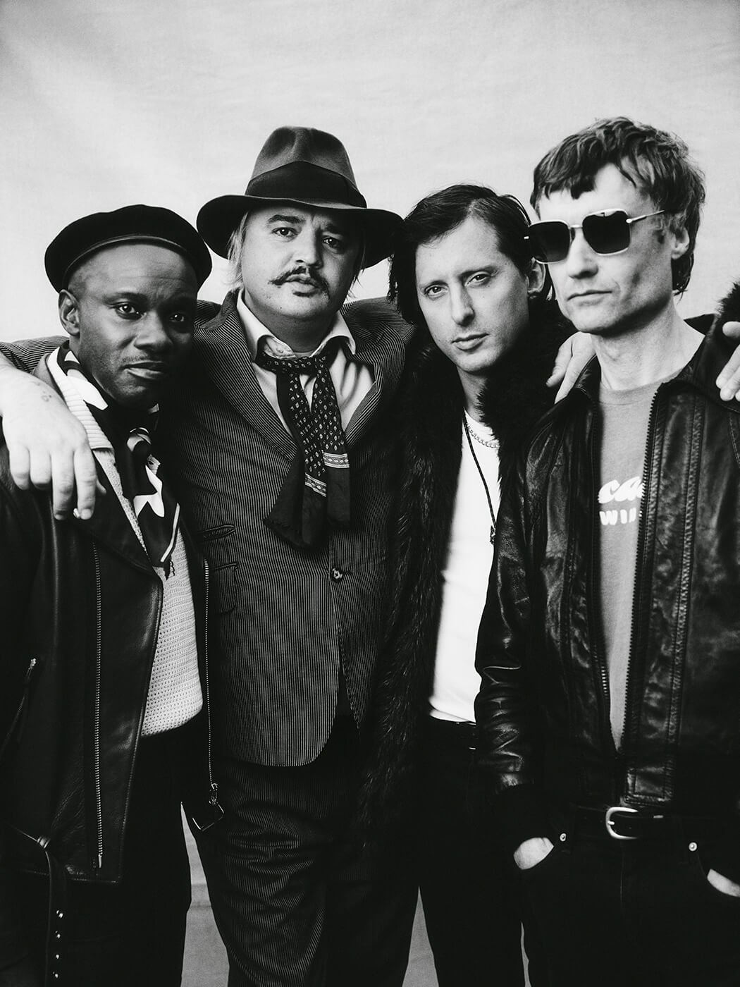 The Libertines photographed in black and white, 2023, photo by Ed Cooke