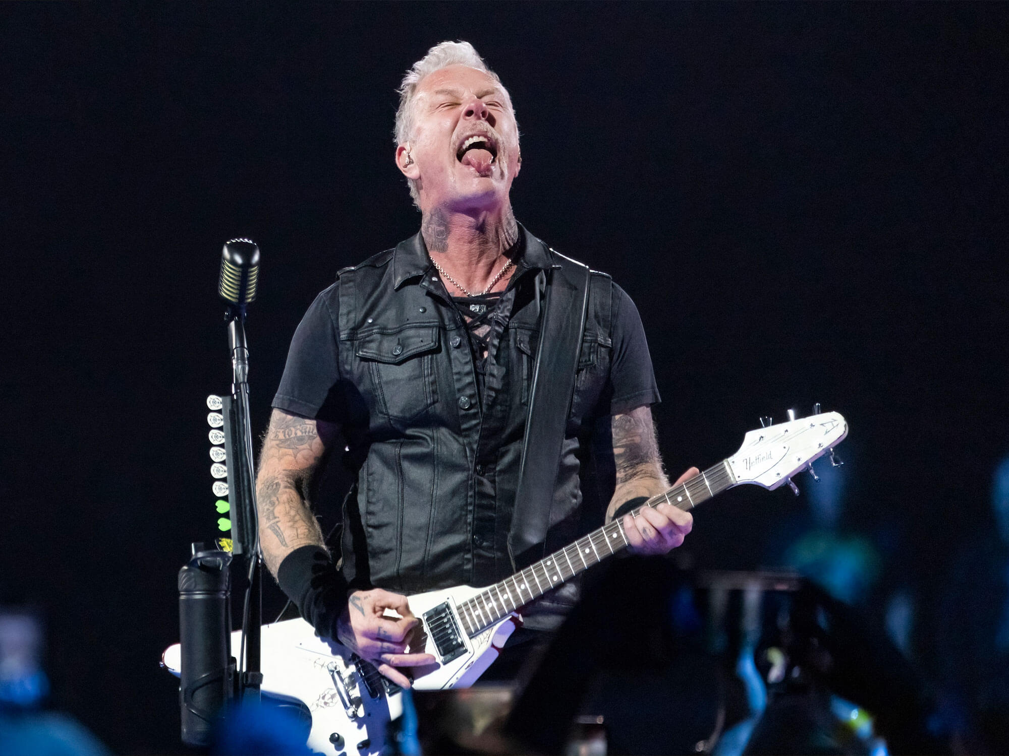 Metallica's James Hetfield performing live