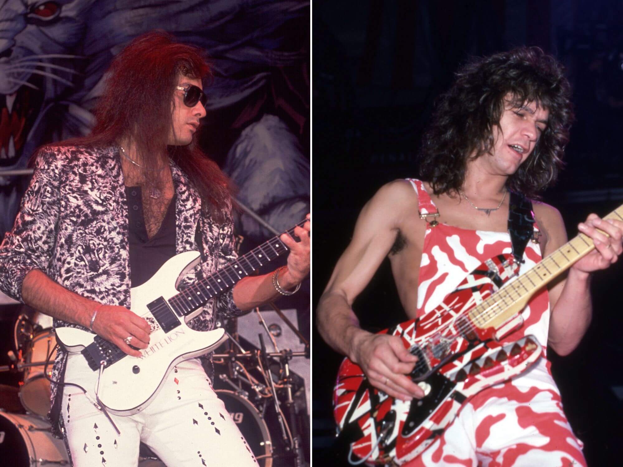 Vito Bratta and Eddie Van Halen